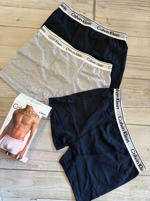 Боксерки Calvin Klein бельо 3 бр.  S M L XL XXL