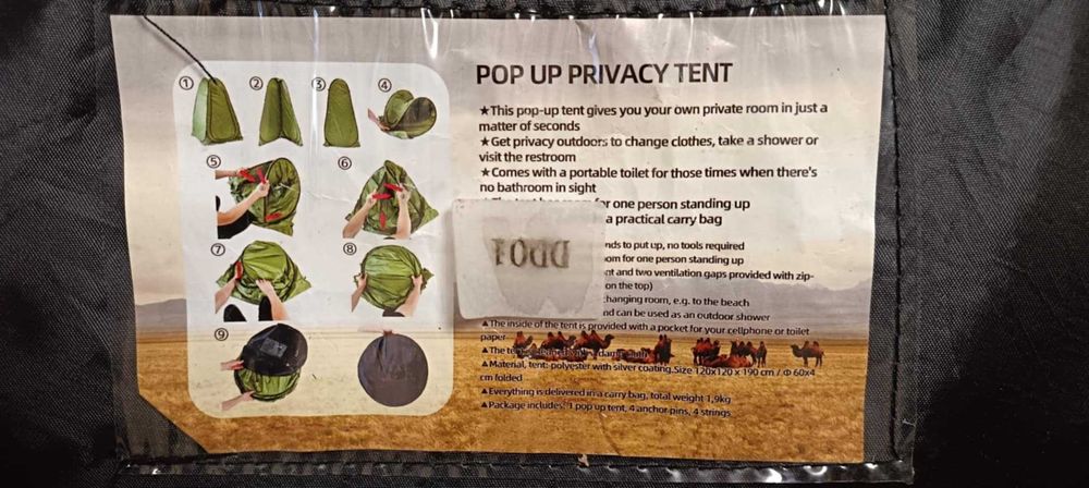 cort pentru dus ,1.20/1,20 si inaltime 1,80