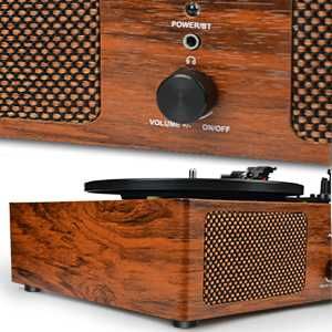 Грамофон с винилови грамофонни плочи1, блуут и запис Udreamer UD001-Y