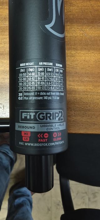 Нова Вилка FOX 2023 FACTORY SERIES 38 FLOAT 27.5 180MM GRIP 2 Kashima