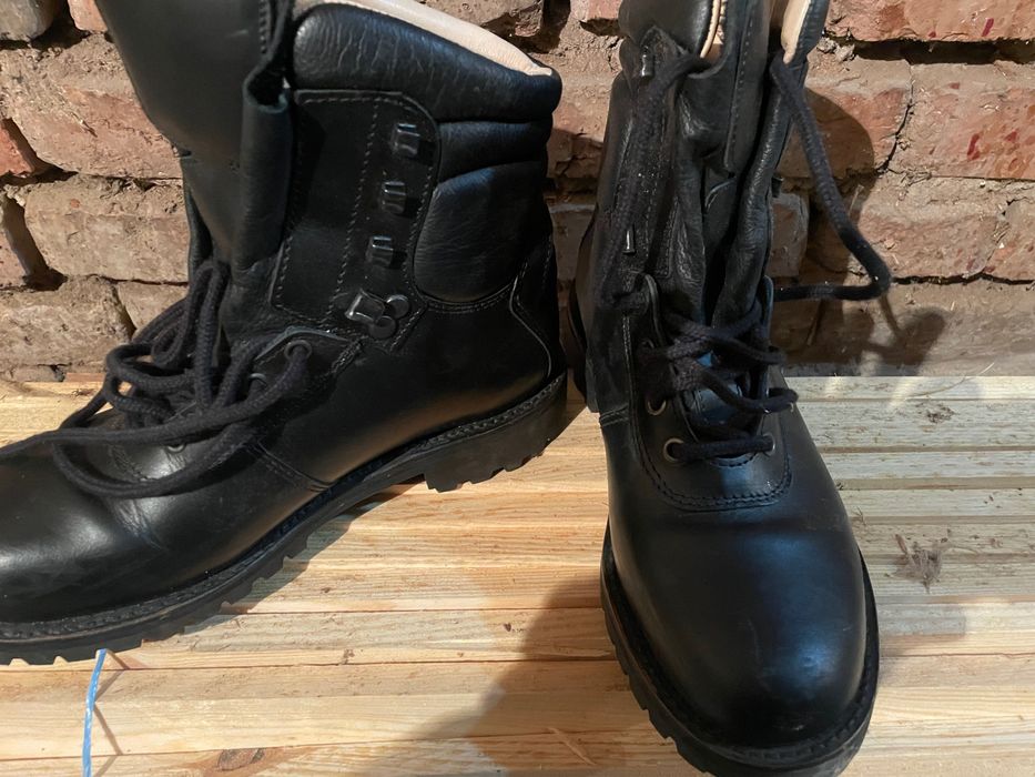 черни кубинки естествена кожа