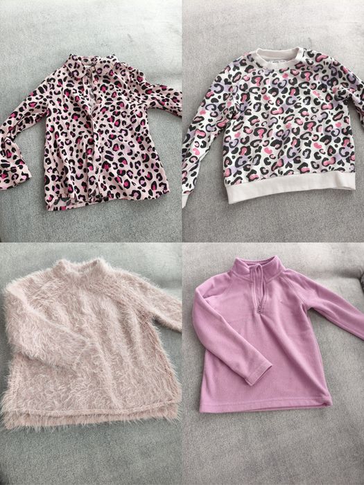 Lot 9 bluze o cămașă fetițe 104-116