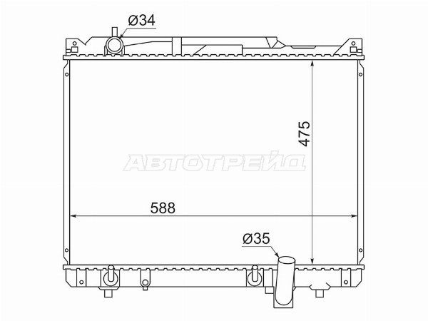 Радиатор Suzuki Escudo