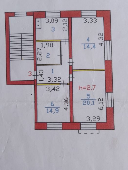 В рассрочку или продам большую 3 комнатную квартиру
