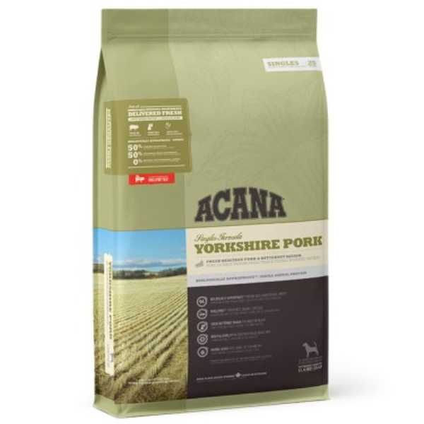 Пълноценна Храна за Кучета от Всички породи-11.4кг-Yorkshire Pork-Acana