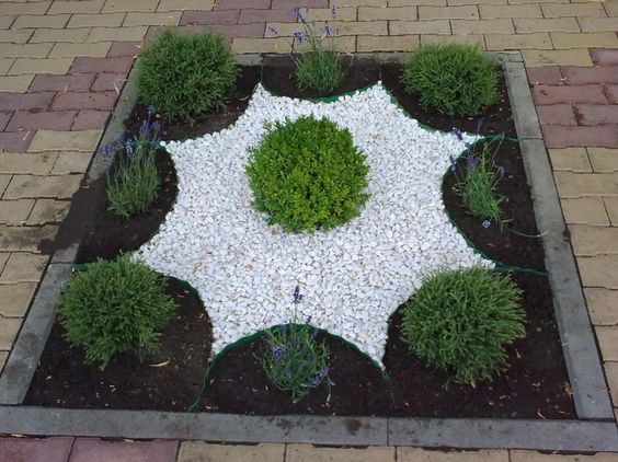 Оформление клумбы мраморной крошкой фото Оформление клумбы мраморной крошкой фото
