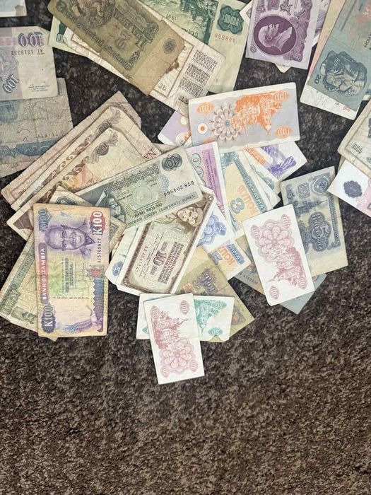 Стари чужди банкноти+монети