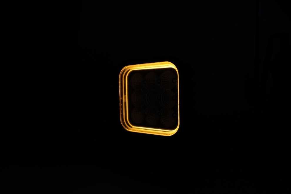 64W LED Халоген FLOOD – Работен Фар с Жълта и Червена Светлина 12V/24V