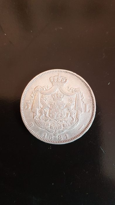 Vand moneda argint 5 lei 1881