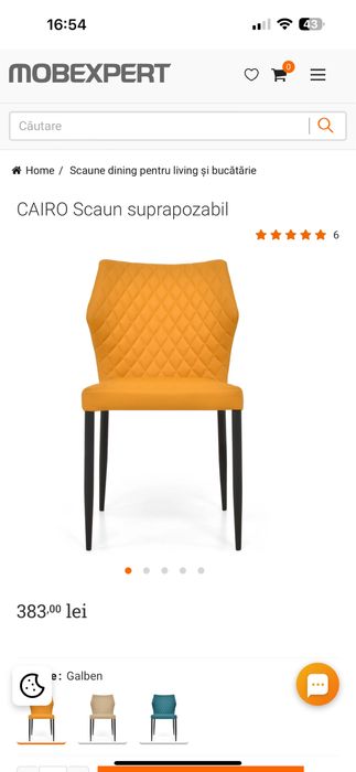 Set masa extensibila plus 4 scaune Mobexpert