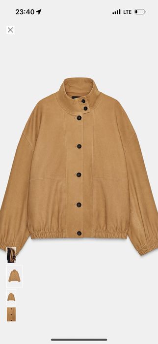 100% кожено бомбър яке ZW Collection – размер S, лимитирано