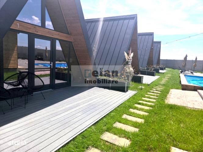 Gruiu, Complex Turistic De Vânzare, 4 Cabane A-frame, Piscină, Spatiu