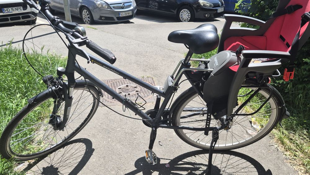 Bicicleta adulți +scaun copii