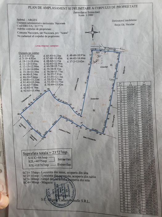 Vănd case și teren Comuna Nucșoara Județul Argeș