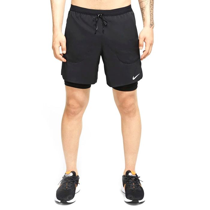 Мъжки къси панталонки : Nike Running Flex Short Stride 2-in-1 Black XXL