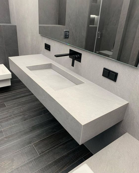 Умывальник из керамогранита