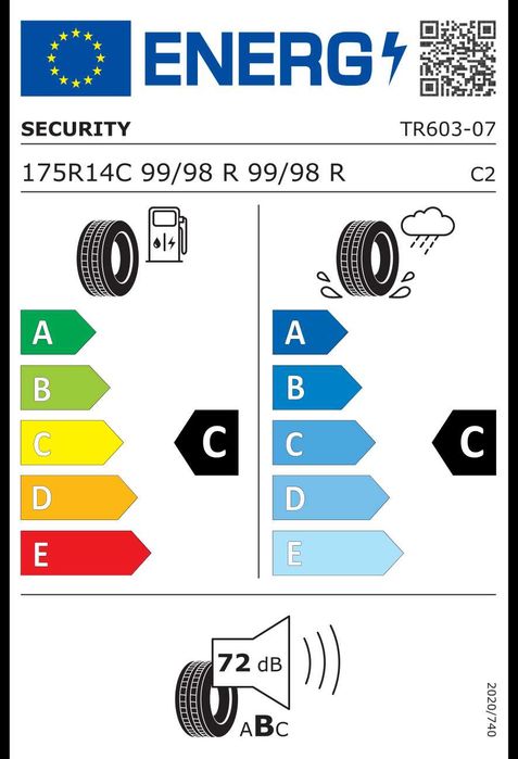 175 R14C (175/80 R14C) 99R  SECURITY TR603 Anvelope de remorcă M+S
