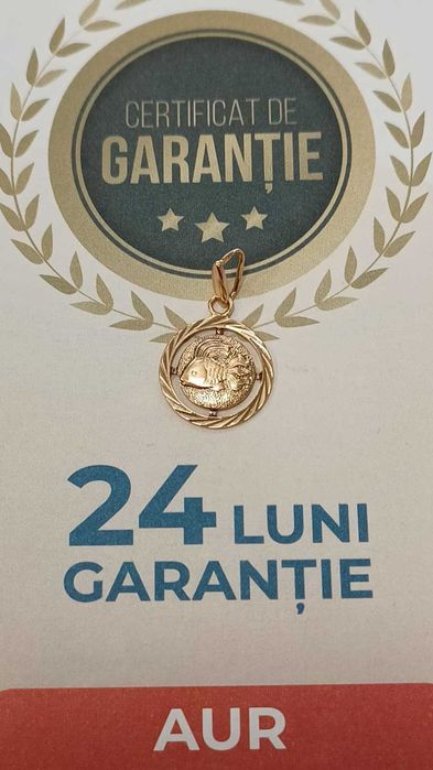 (AG24 Harlau B.45341.1) Pandantiv aur 14K 2.53gr - Garantie 2 ani!