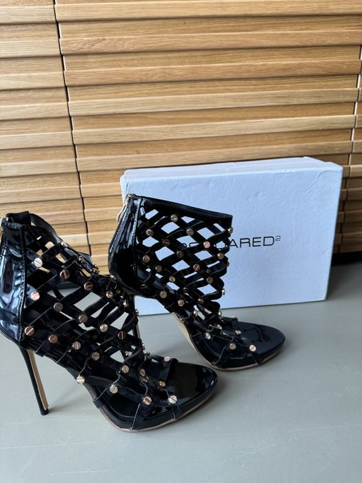 Sandale toc cui Dsquared2 rockstud marime 37 NOI