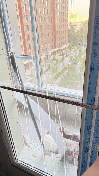 Пластикова перегородка, дверь и окно!