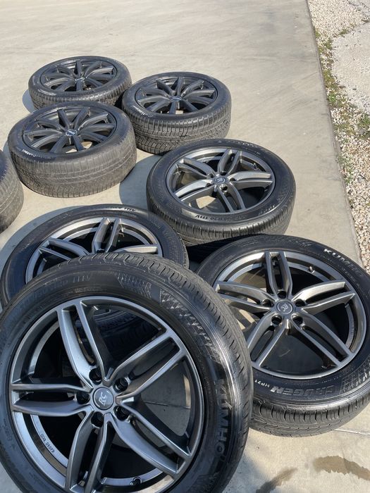 Оригинални джанти Brock 5x127 20’’ 8.5J с гуми 265/50R20 7mm dot22 Grand cheroke Durango