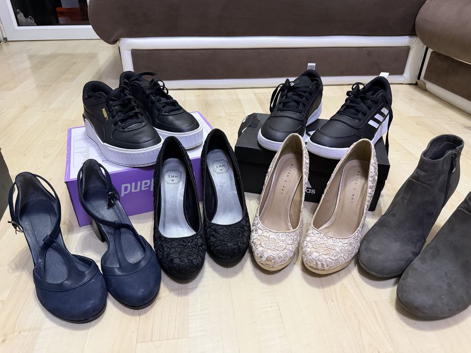 Нови дамски обувки маратонки/токчета