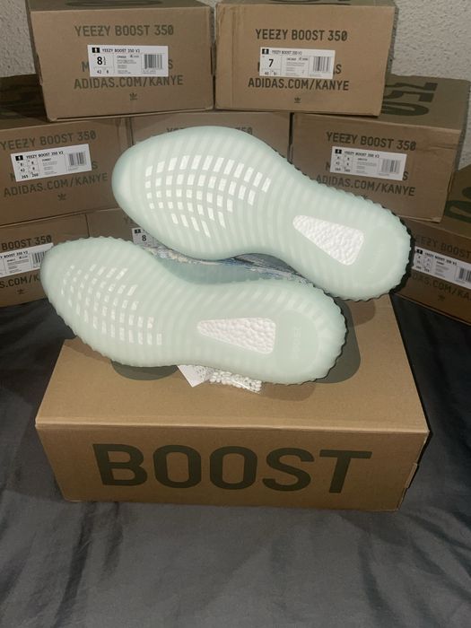 Yeezy 350 v2 Mx Blue, Albastru/Alb, Noi in cutie, Nepurtati, 41-42