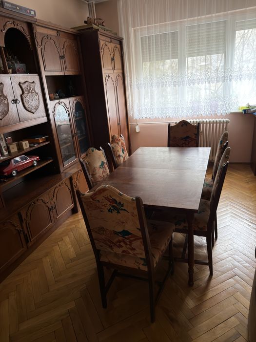 Mobila living lemn solid cu model sculptat cetatea Oradea