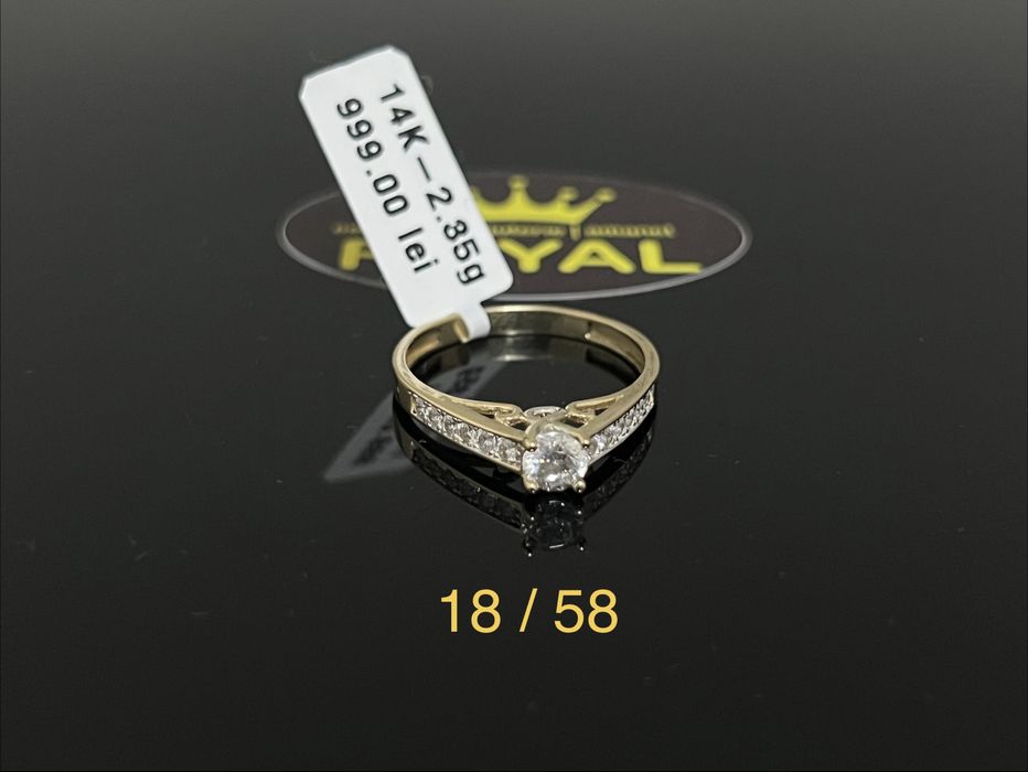 Bijuteria Royal CB : Inel dama aur 14k 585   2,35 gr