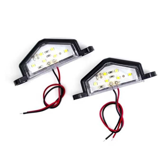 Диодни плафони за номер Automat, 12V-24V, Черен, 2бр в к-т