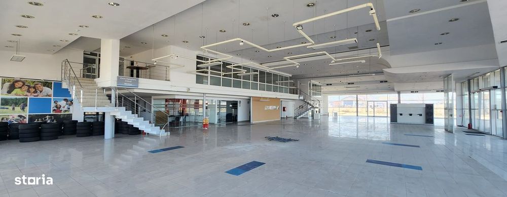 Showroom auto,construcții 6500 mp,teren 31.350 mp,front 176 ml la DN 1