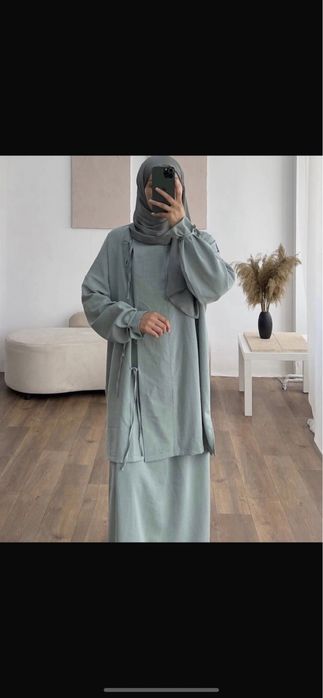 Хиджаб двойка кимоно намазник