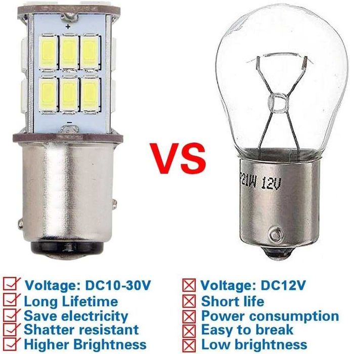 Автомобилна крушка P21/5W LED BAY15D 1157 за автомобил авто крушка