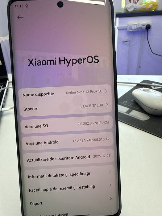 Redmi Note 13 Pro Plus 5G 512Gb 12+6Gb Ram ca Nou