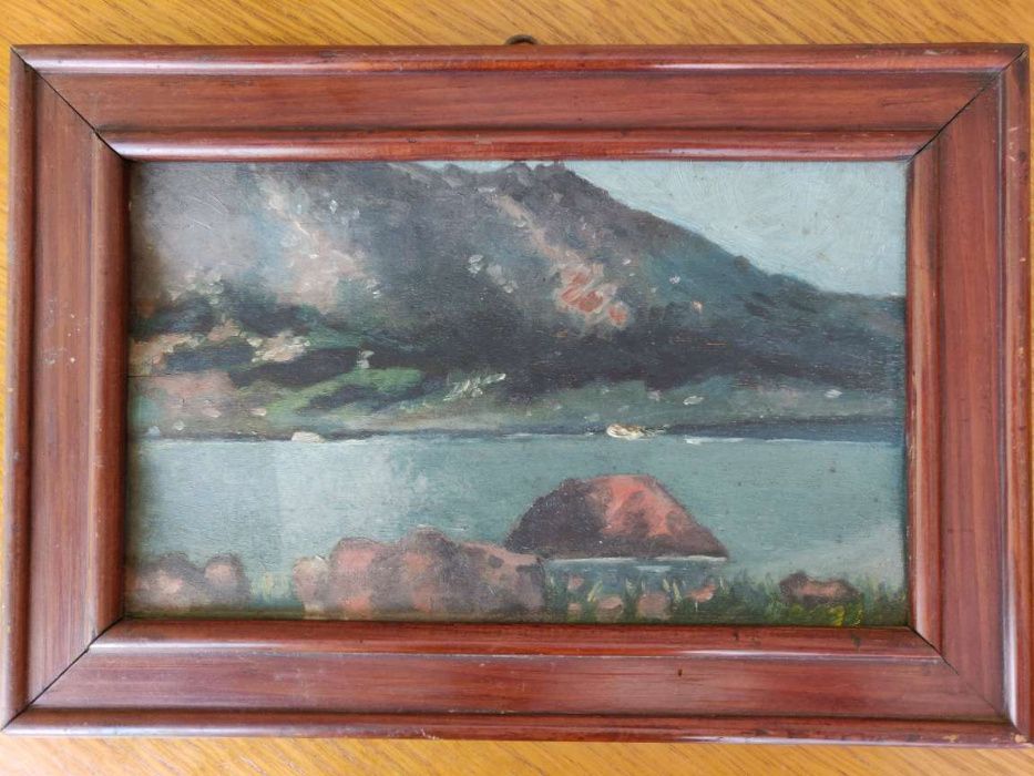 Tablou , pictura in ulei pe lemn - Gustav & Wilhelm Heller