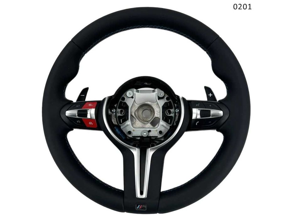 Volan sport M BMW 1 F20 2 3 F30 4 X1 X2 X3 X4 X5 F15 X6  butoane roșii