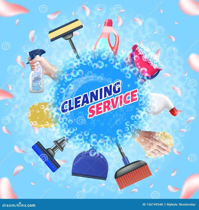 Почистване на апартаменти,къщи,офиси