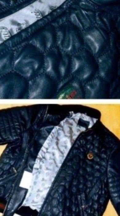 Geaca piele naturala 1pp%,logo metalic,Italia,super model