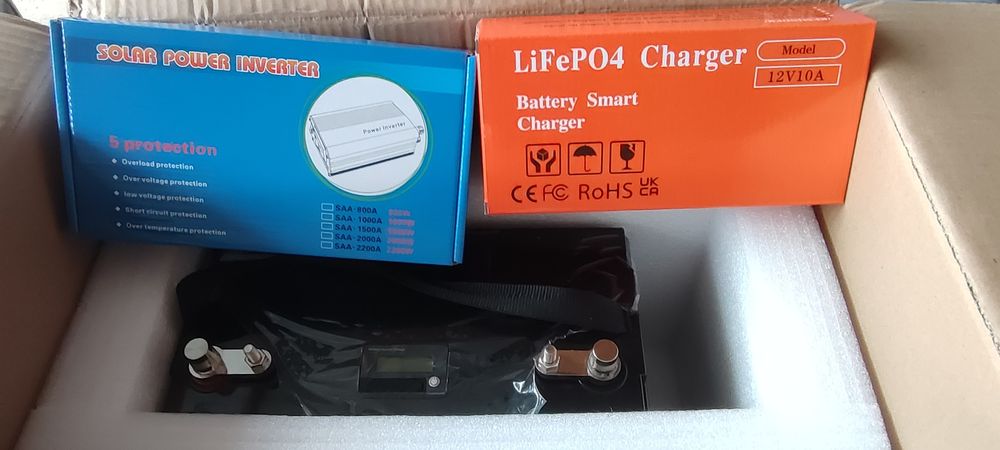 Акумулатор/батерия LiFePo4 Varicore 180ah + инвертор и зарядно