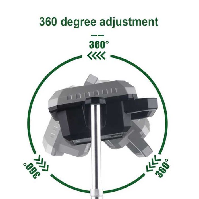 Мощна акумулаторна работна лампа – телескопична