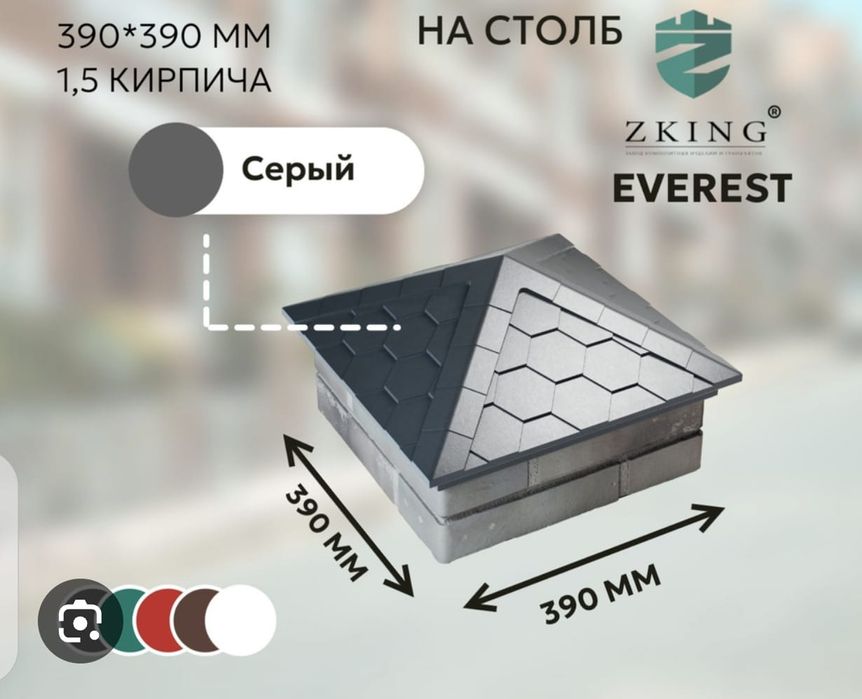 Парапеты и колпаки на забор
