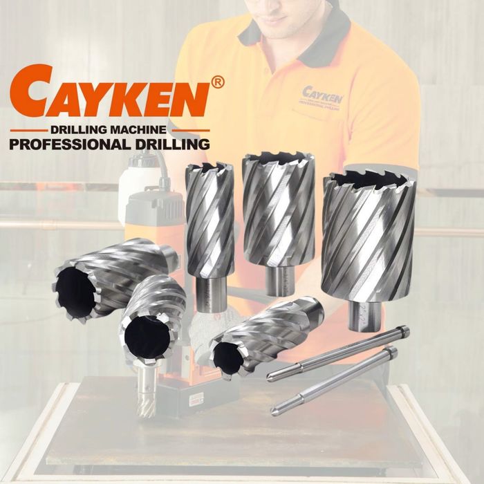 Коронки магнитный дрели CAYKEN  HSS 50 с размерами с 12mm до 40mm