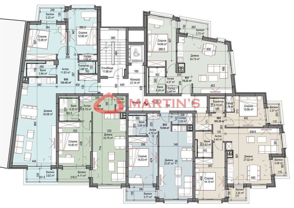 3-стаен в София-Сухата Река площ 125 цена 225342