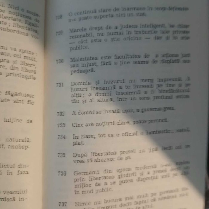 Maxime și reflecții,Eseuri de Johann Wolfgang Goethe,1972,265 pagini