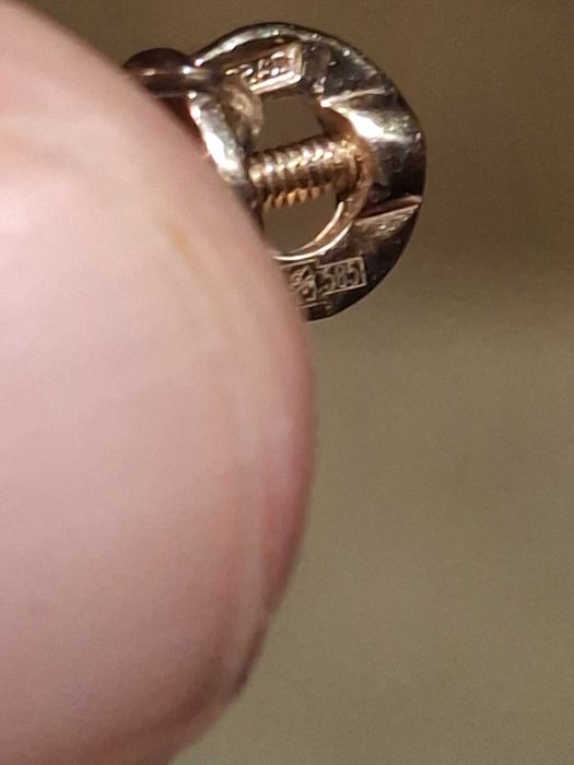 НОВЫЕ Золотые серьги тюльпан