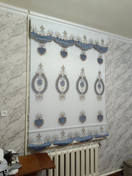 Жалюзи плиссе,горизонталные комбо день и нoч