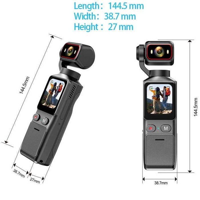 4K WIFI Екшън камера Thumb Sport DV Преносим жироскоп Стабилизация на изображението L19