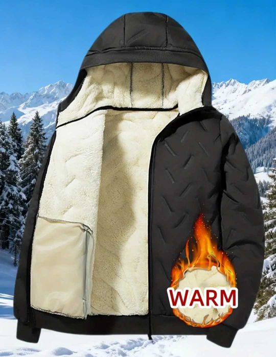 Мъжко топло яке, с качулка, водоустойчиво и ветеоустойчиво