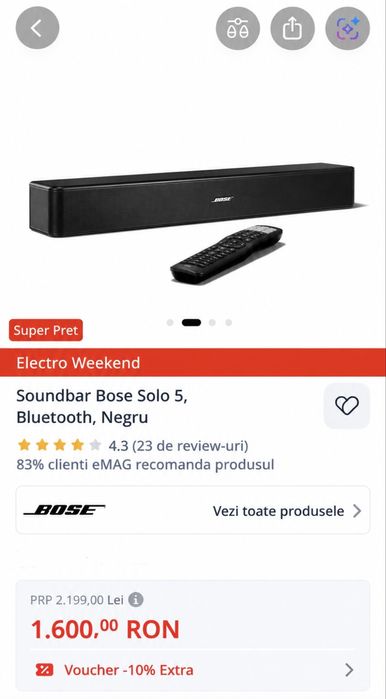 Soundbar Bose Solo 5
