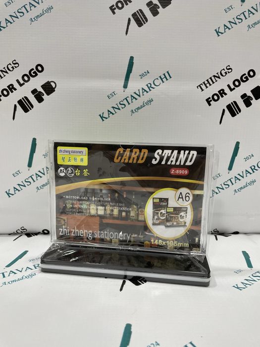 Tablichka Menyholder Tebltenreklamniy A4 A5 A6 A7 A8 razmerlari mavjud